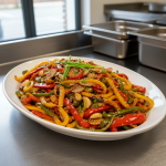 Poivrons sautés à la chinoise - Recette restauration collective