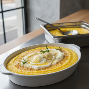 Polenta à la crème - Recette restauration collective