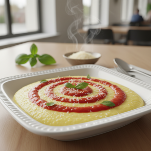Polenta crémeuse à la tomate - Recette restauration collective