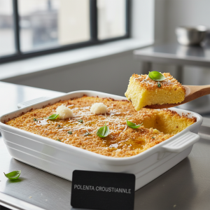 Polenta croustillante au four - Recette restauration collective