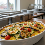Polenta gratinée aux légumes - Recette restauration collective