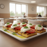 Polenta grillée à la tomate et mozzarella - Recette restauration collective