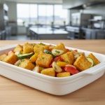 Polenta poêlée aux légumes - Recette restauration collective