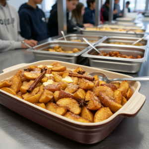 Pommes au four à la cannelle - Recette restauration collective