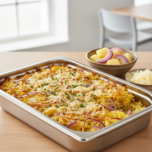 Pommes de terre façon rösti au four - Recette restauration collective