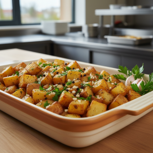 Pommes de terre sautées à la graisse de canard - Recette restauration collective