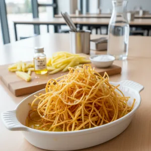 Pommes paille - Recette restauration collective