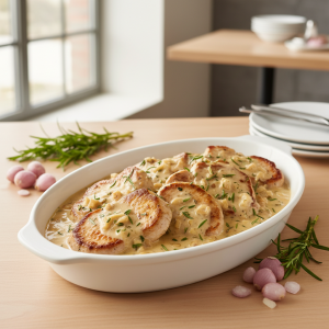 Porc à la crème - Recette restauration collective