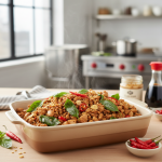 Poulet thaï au basilic - Recette restauration collective