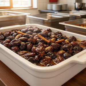 Prunes pochées - Recette restauration collective