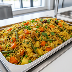 Pulao de légumes - Recette restauration collective