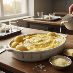 Purée au fromage - Recette restauration collective