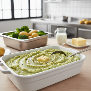 Purée brocolis-pommes de terre - Recette restauration collective