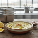 Purée de haricots blancs à l'huile d'olive et citron - Recette restauration collective