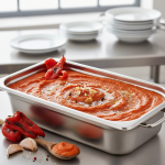 Purée de poivrons grillés - Recette restauration collective