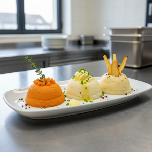 Purée trio légumes racines - Recette restauration collective