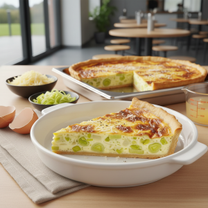 Quiche aux poireaux - Recette restauration collective