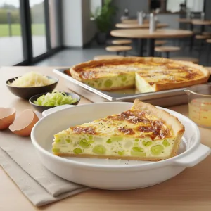 Quiche aux poireaux - Recette restauration collective