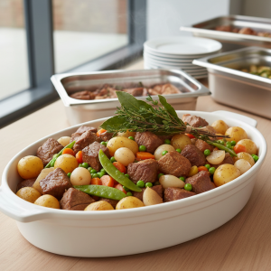 Ragoût d'agneau aux petits légumes - Recette restauration collective