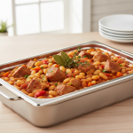 Ragoût de porc aux haricots blancs - Recette restauration collective