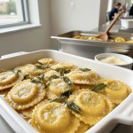 Raviolis au beurre et sauge - Recette restauration collective