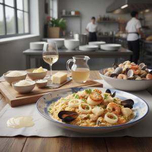 Risotto aux fruits de mer - Recette restauration collective