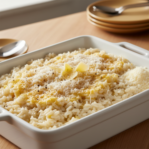 Riz au beurre et parmesan - Recette restauration collective