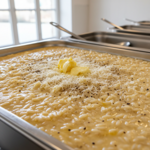 Riz au beurre et parmesan - Recette restauration collective