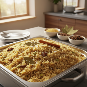 Riz basmati aux épices indiennes (Jeera Rice) - Recette restauration collective