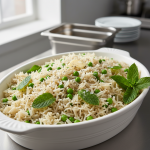 Riz basmati aux petits pois et menthe - Recette restauration collective