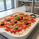 Riz blanc à la tomate et basilic - Recette restauration collective