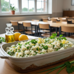 Riz blanc au citron et herbes - Recette restauration collective