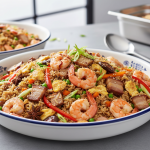 Riz cantonais aux crevettes et porc - Recette restauration collective