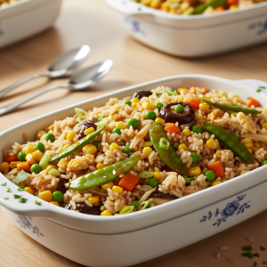 Riz cantonais végétarien - Recette restauration collective