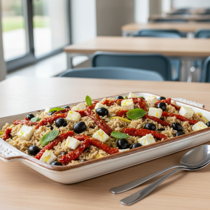 Riz complet à la méditerranéenne - Recette restauration collective