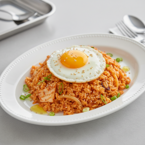 Riz frit coréen au kimchi (Kimchi Bokkeumbap) - Recette restauration collective