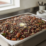 Riz sauvage pilaf aux cranberries et noix de pécan - Recette restauration collective