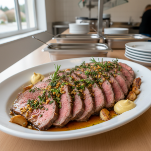 Rôti de bœuf aux herbes de Provence - Recette restauration collective
