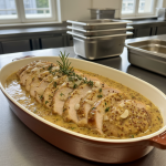 Rôti de porc à la moutarde - Recette restauration collective