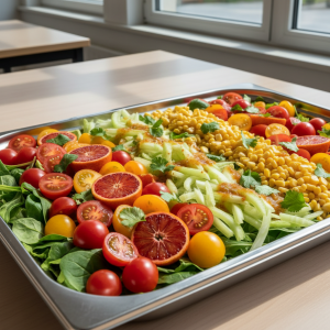 Salade arc-en-ciel - Recette restauration collective