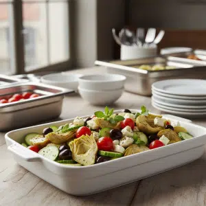 Salade d'artichauts à la grecque - Recette restauration collective