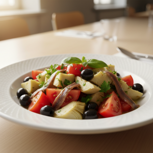 Salade d'artichauts à la niçoise - Recette restauration collective