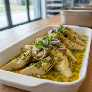 Salade d'artichauts à la vinaigrette - Recette restauration collective