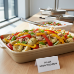 Salade d'artichauts, thon et poivrons grillés - Recette restauration collective