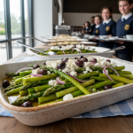Salade d'asperges, féta et olives - Recette restauration collective