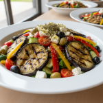 Salade d'aubergines grillées à la méditerranéenne - Recette restauration collective