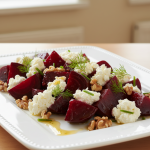 Salade de betteraves au chèvre frais - Recette restauration collective