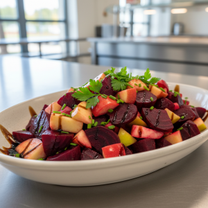 Salade de betteraves et pommes - Recette restauration collective