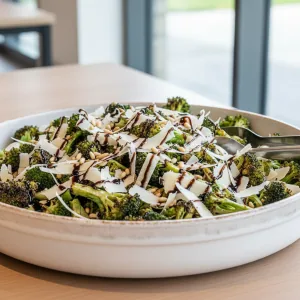 Salade de brocolis rôtis au parmesan - Recette restauration collective