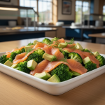 Salade de brocolis, saumon fumé et avocat - Recette restauration collective